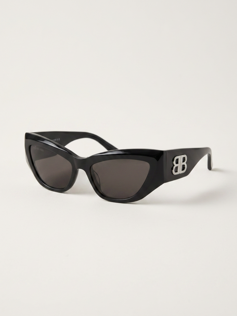 Balenciaga Signature BTF Sunglasses Black/Silver