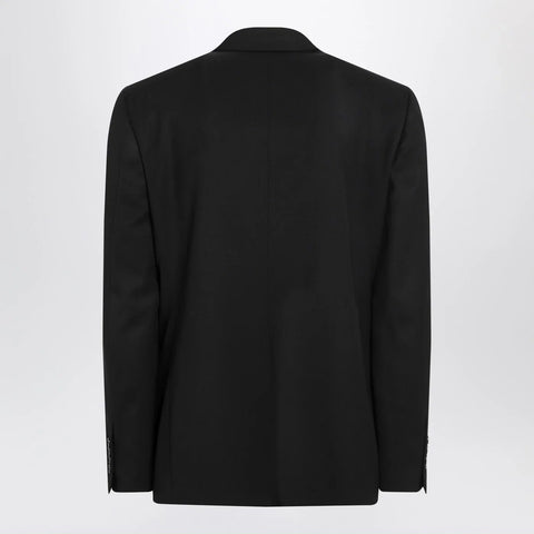 Balenciaga Single-breasted black wool jacket