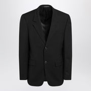Balenciaga Single-breasted black wool jacket