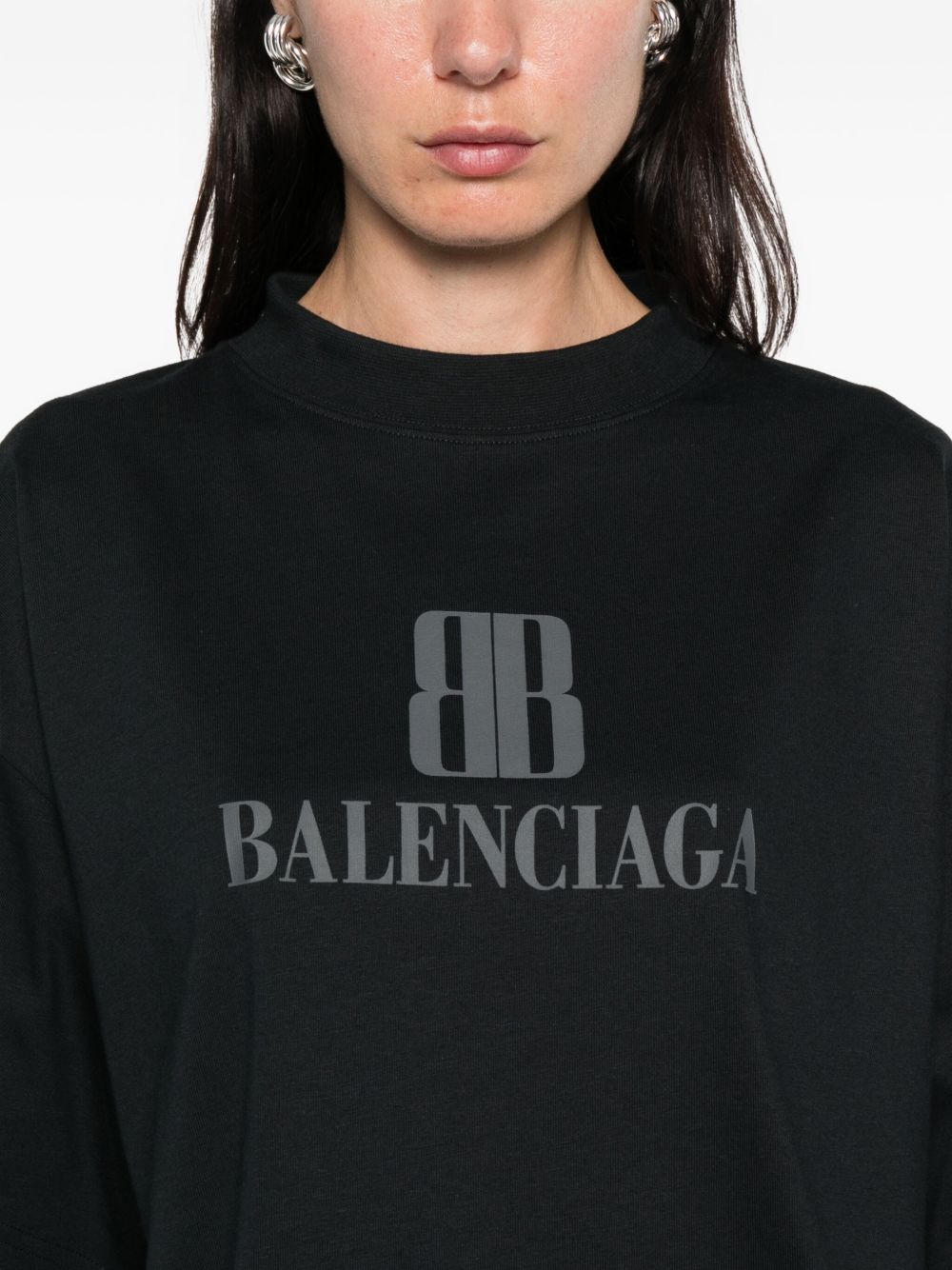Balenciaga T-shirts and Polos Black