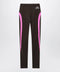 Balenciaga Techwear leggings in khaki/neon pink technical fabric
