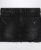 Balenciaga Washed black City mini denim skirt