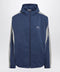 Balenciaga Washed-effect technical satin track jacket in navy