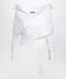 Balenciaga White wrap shirt with off-shoulder design