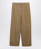 Balenciaga Wide-leg chino trousers in camel twill