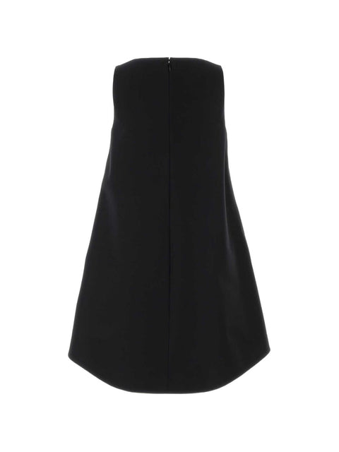 Balenciaga Wool and silk a-line dress