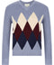 Ballantyne Argyle Pattern Sweater