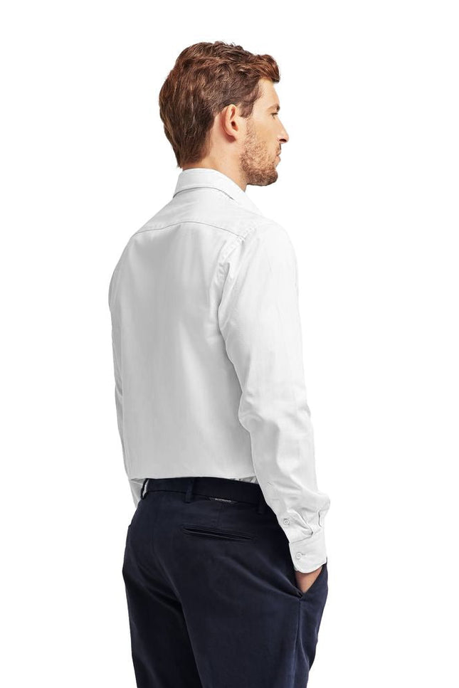 Ballantyne Elegant White Cotton Men's Shirt