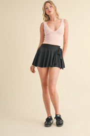 Balletcore Wrap Skort Black-Skort-KIMBERLY C-S-Black-Urbanheer