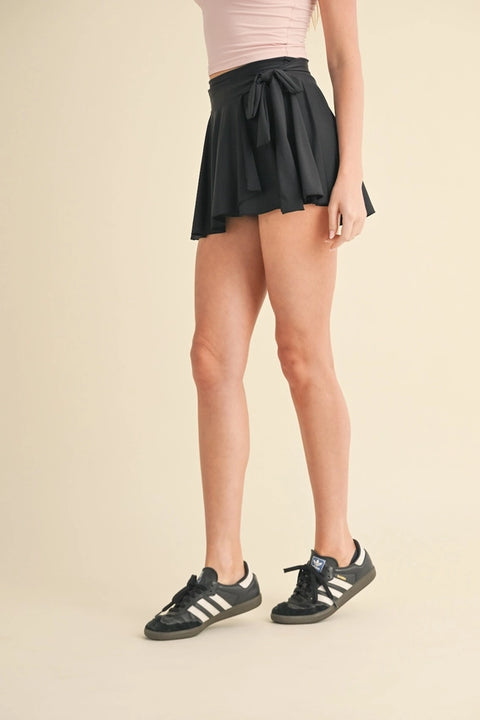 Balletcore Wrap Skort Black-Skort-KIMBERLY C-S-Black-Urbanheer