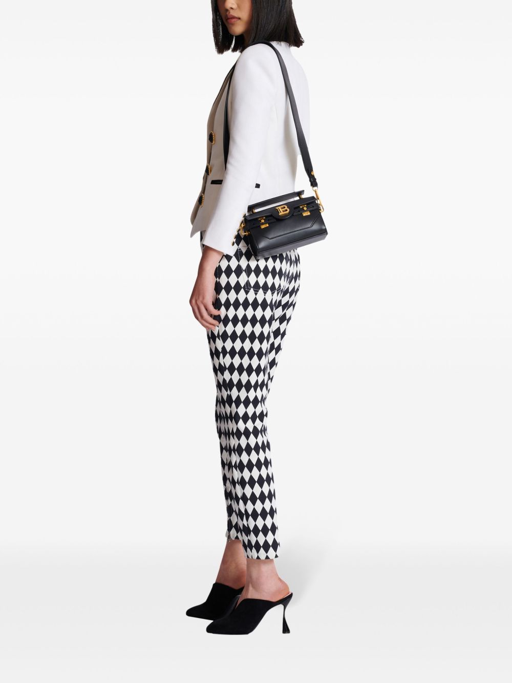 Balmain Bags.. Black-Shoulder-Balmain-UNI-Urbanheer