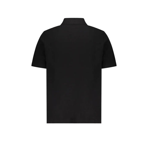 Balmain Black Cotton Polo Shirt