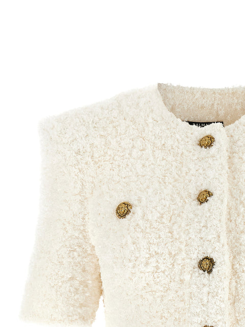 Balmain Cardigan Tweed Plumetis