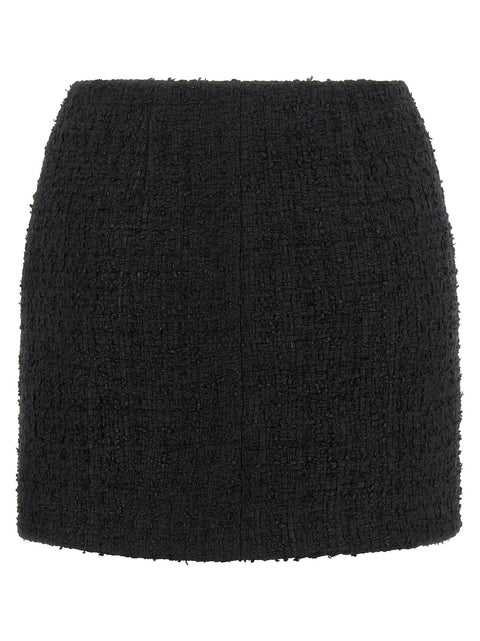 Balmain Embossed Button Detail Miniskirt