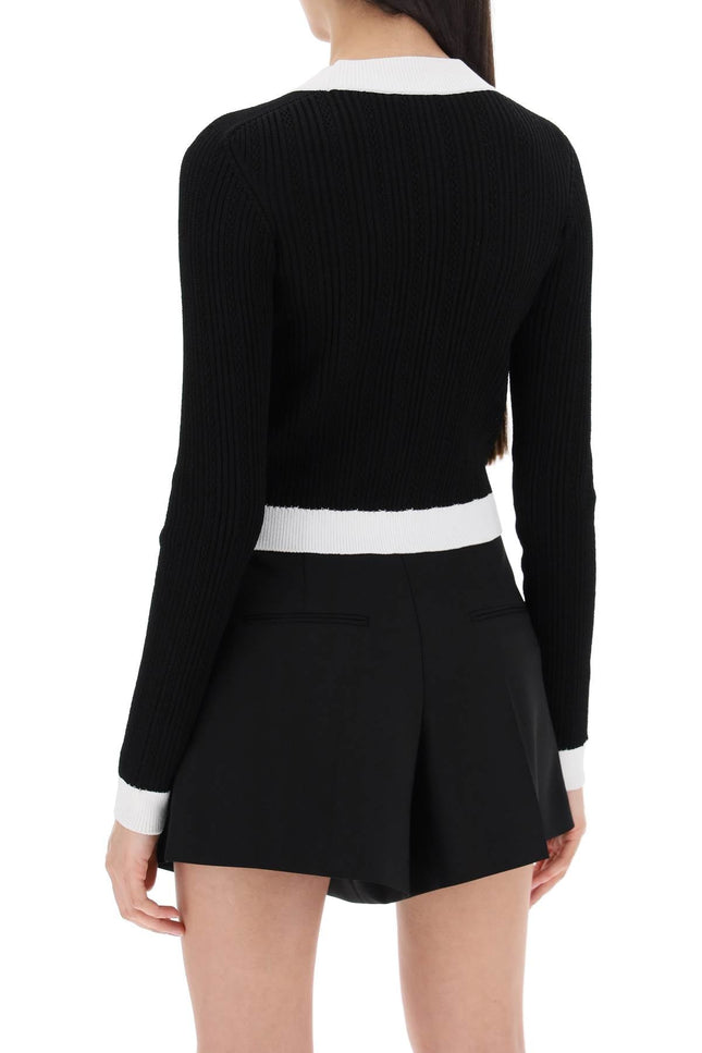 Balmain Knitted Cardigan With Embossed Buttons-women > clothing > knitwear-Balmain-Urbanheer