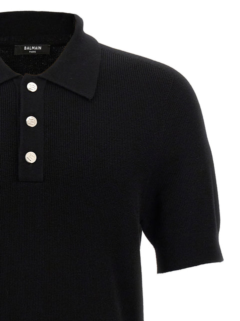 Balmain Label Polo Shirt