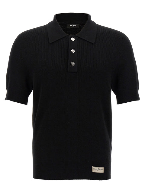 Balmain Label Polo Shirt