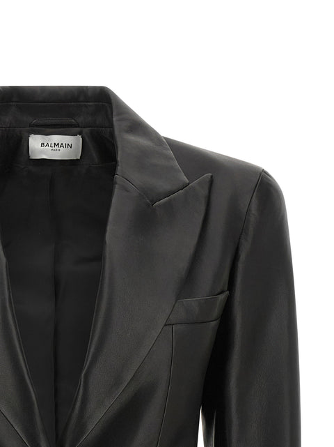 Balmain Leather Blazer