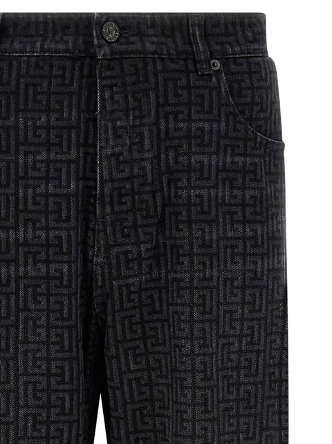 Balmain Monogram Pattern Jeans