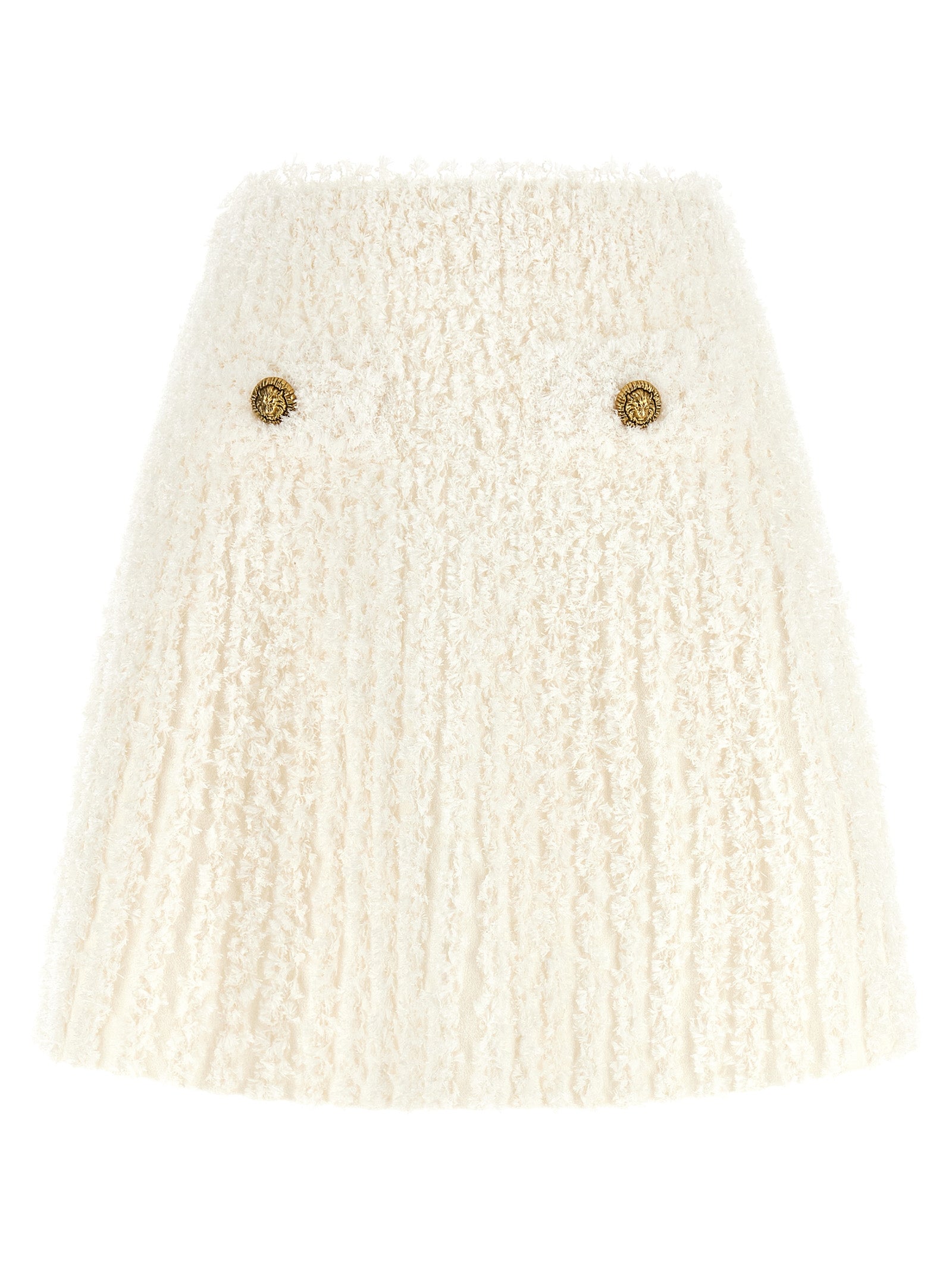 Plumetis Tweed Mini Skirt