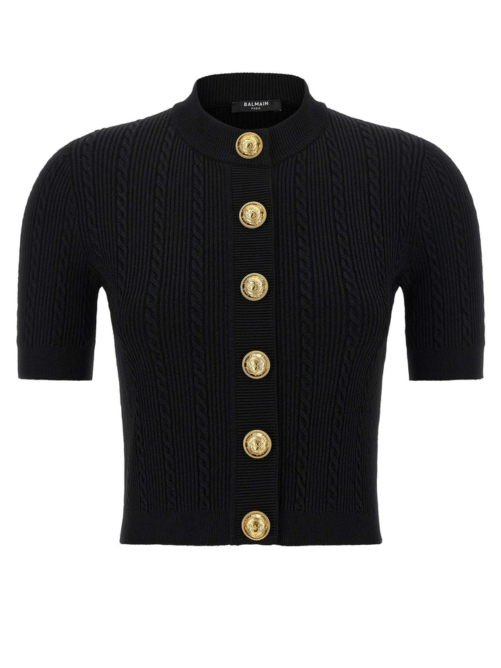 Balmain Short Sleeve Cardigan
