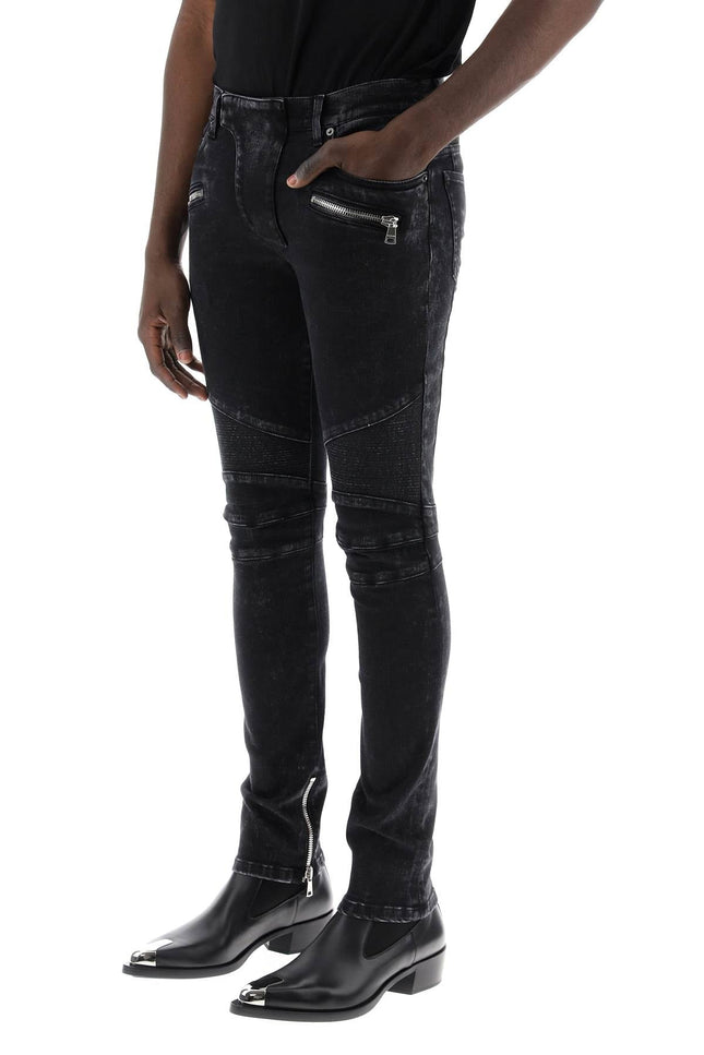 Balmain slim biker style jeans-men > clothing > jeans > jeans-Balmain-Urbanheer