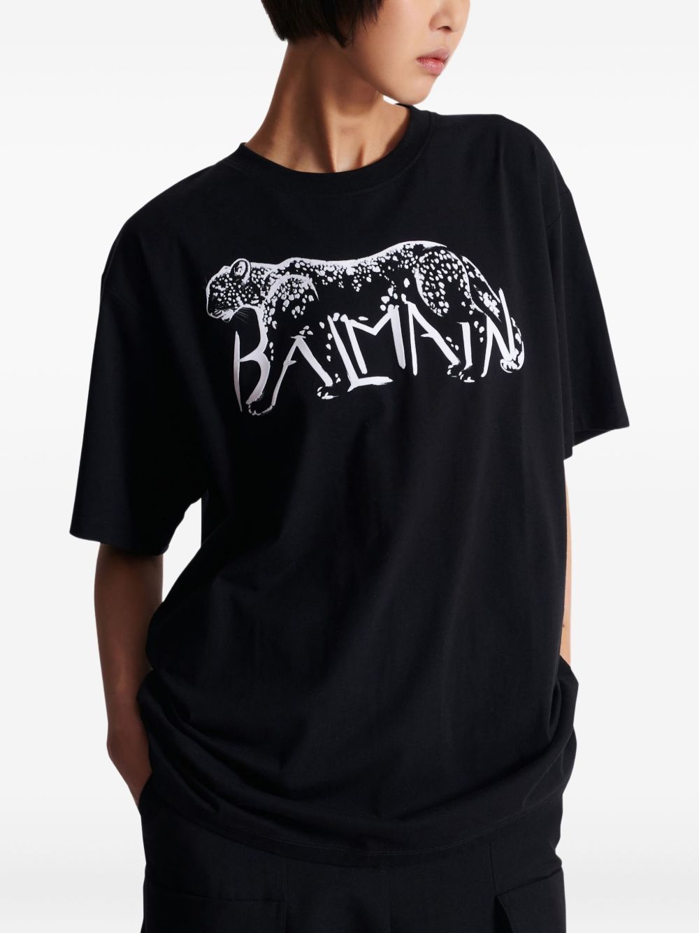 Balmain T-shirts and Polos Black
