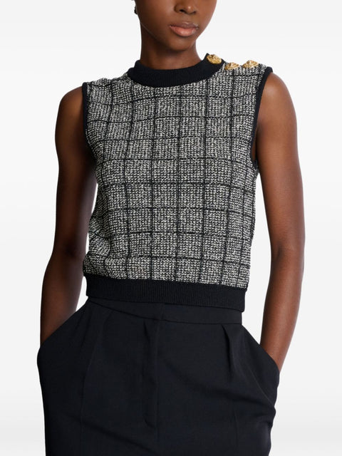 Balmain Tweed Tank Top
