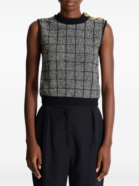 Balmain Tweed Tank Top