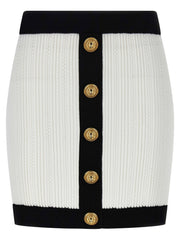 Balmain Two-tone Miniskirt