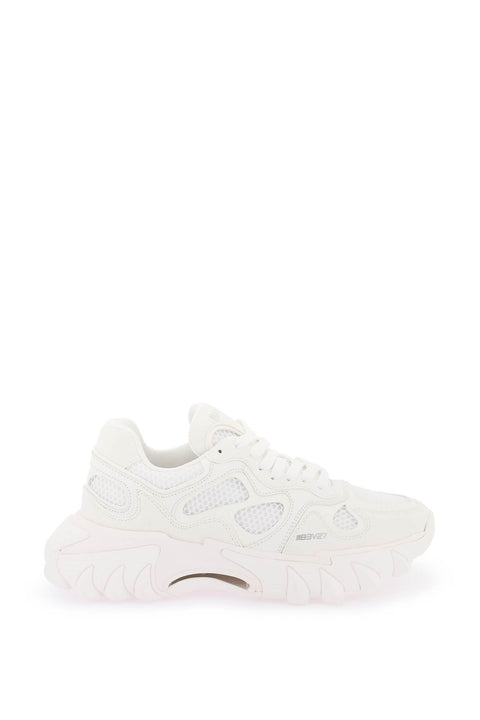Balmain b-east leather and mesh sneakers-Men > Shoes > Sneakers-Balmain-40-White-Urbanheer