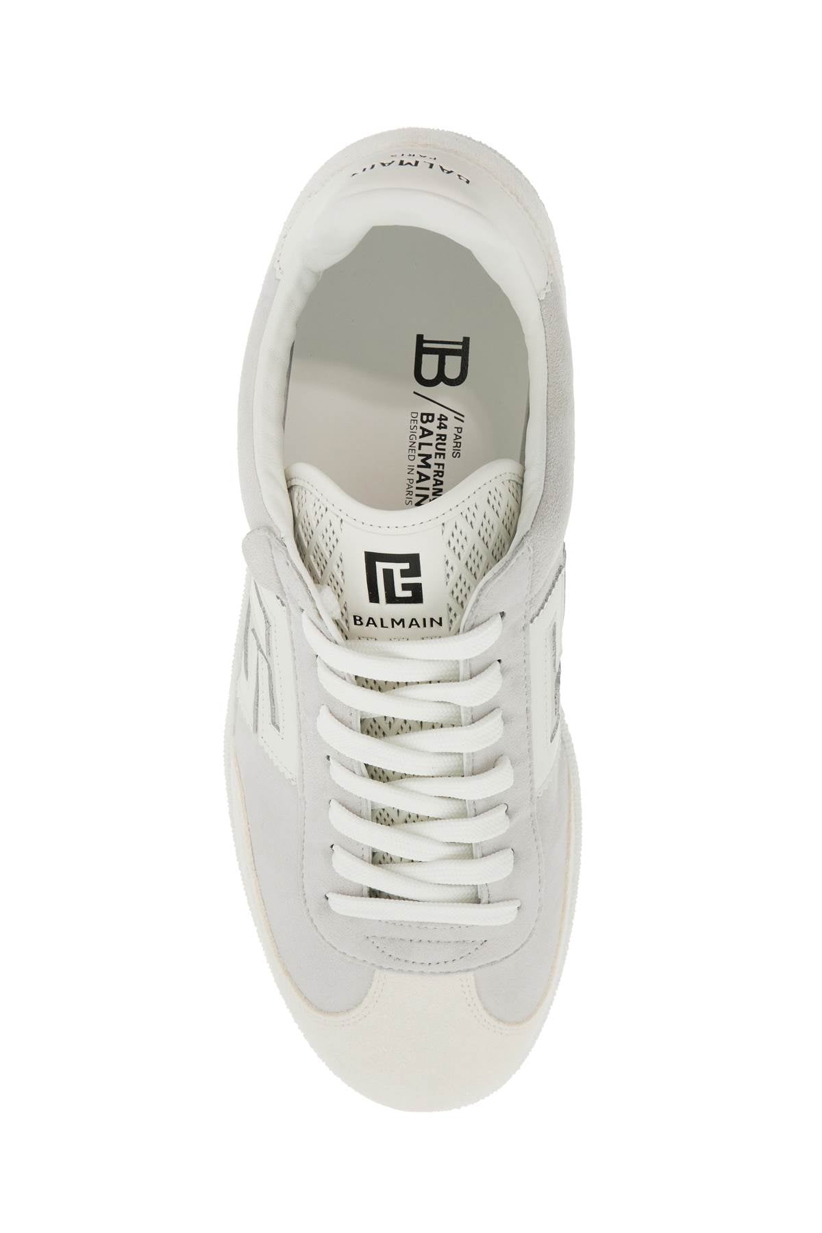 Balmain leather swan sneakers for-men > shoes > sneakers-Balmain-41-White-Urbanheer