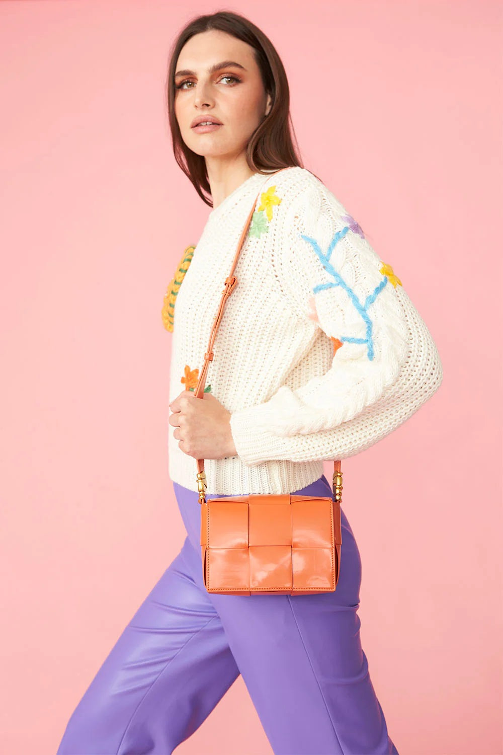 Banana Peel Embroidered Pineapple Jumper-Tops-Buy Me Fur Ltd-One Size-Cream-Banana Peel-Urbanheer