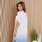 Band Collar S/S Dip Dye Maxi Dress-Dress-MILIO MILANO-XS-DNB-Urbanheer