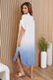 Band Collar S/S Dip Dye Maxi Dress-Dress-MILIO MILANO-XS-DNB-Urbanheer