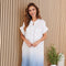 Band Collar S/S Dip Dye Maxi Dress-Dress-MILIO MILANO-XS-DNB-Urbanheer