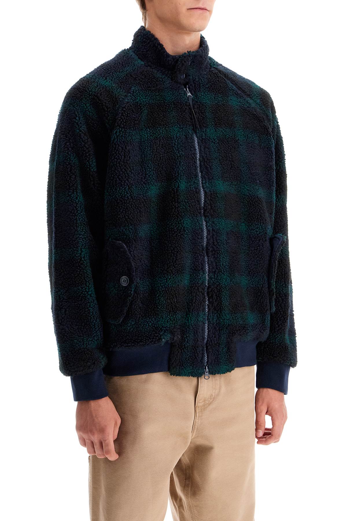 Baracuta curly fleece g9 jacket in-Men > Clothing > Vests-Baracuta-l-Blue-Urbanheer
