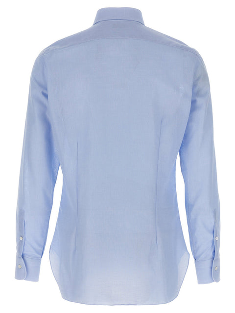 Barba Honeycomb Cotton Shirt