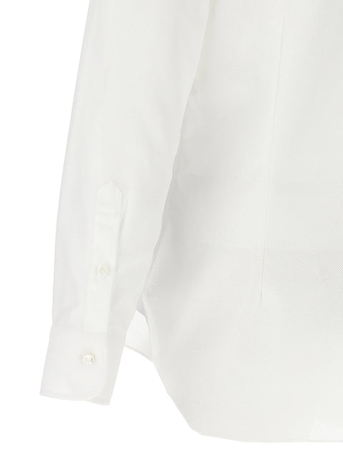 Barba Honeycomb Cotton Shirt