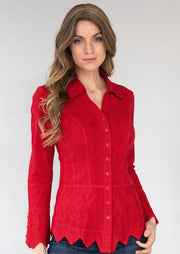 Barbara Cotton Blouse-Blouse-Gretty Zueger-S-Red-Urbanheer