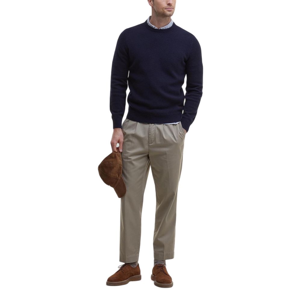 Barbour Blue Wool Sweatshirt