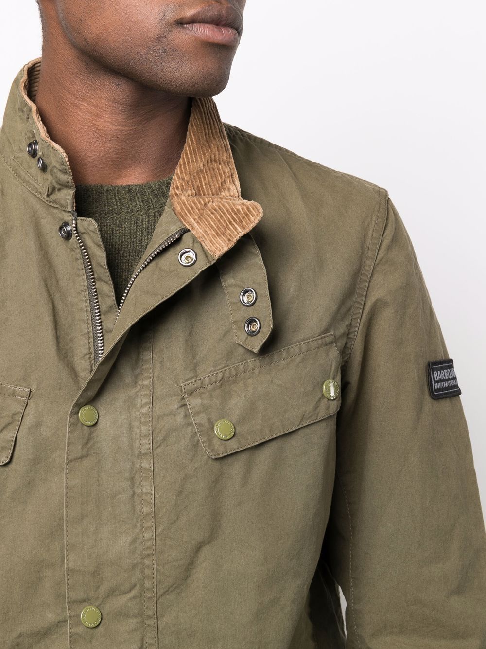 Barbour International jacket with logo patch on the sleeve-Jackets-Barbour International-L-Urbanheer