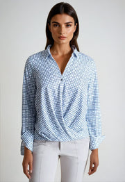 Barcelona Shirt - White & Blue