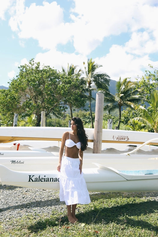 Barts Crop Top With Knot - Women'S Blouse-TOP-Cousin The Label (Krewe du Q)-XS/S-White-Urbanheer