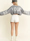 Be Your Self Sweater Crop Top H.GRAY-Sweater Top-JADE BY JANE-S/M-H.GRAY-Urbanheer