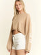 Be Your Self Sweater Crop Top OATMEAL-Sweater Top-JADE BY JANE-S/M-OATMEAL-Urbanheer