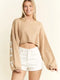 Be Your Self Sweater Crop Top OATMEAL-Sweater Top-JADE BY JANE-S/M-OATMEAL-Urbanheer