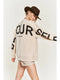 Be Yourself Love Yourself Printed Oversized Sweatshirt BEIGE-Sweatshirt-JADE BY JANE-S-BEIGE-Urbanheer