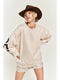 Be Yourself Love Yourself Printed Oversized Sweatshirt BEIGE-Sweatshirt-JADE BY JANE-S-BEIGE-Urbanheer