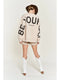 Be Yourself Love Yourself Printed Oversized Sweatshirt BEIGE-Sweatshirt-JADE BY JANE-S-BEIGE-Urbanheer